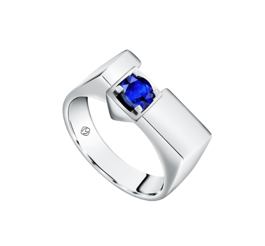 Rekomendasi Cincin Pria Model Safir Biru Mewah dan Elegan 